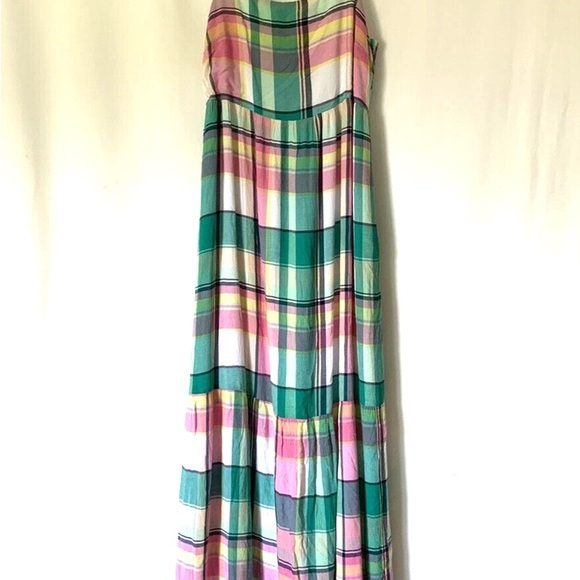 LOFT Dresses & Skirts - Loft Ann Taylor Colorful Plaid Maxi Dress